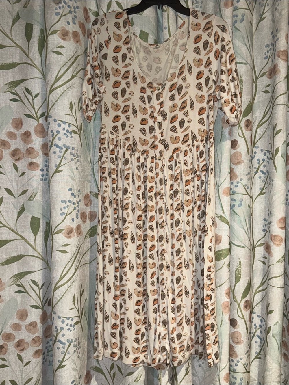 kate quinn Modal Sea Shell Print Women’s Dress